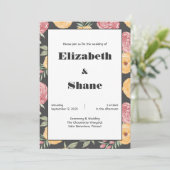 ボールド＆ブライト ローズ ウェディング 招待状 (スタンド正面)