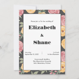 ボールド＆ブライト ローズ ウェディング 招待状