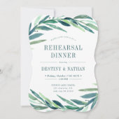 ボールド・ボタニカルズ・ラップ | リハーサル・ディナー 招待状 (正面)