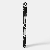 ボールド・マッドクロス - 黒と白のパターン Case-Mate iPhoneケース (裏面 / 右)