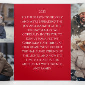 ボールド メリー アンド ブライト フォト 三つ折りクリスマスカード (内部中)