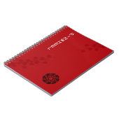 ボールド レッド フラワー ノートブック (左側)