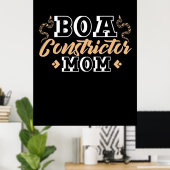 ボールパイソンくびれ母 ポスター (ホームオフィス)