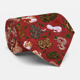 ボールパイソンモーフホリデーレッド ネクタイ