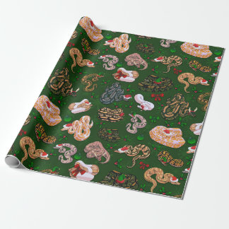 ボールパイソンモーフホリデー ラッピングペーパー