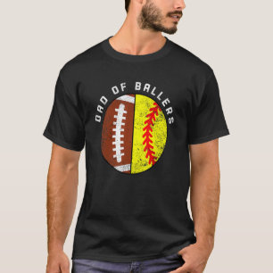 ボールパパのメンズサッカーソフトボールパパ Tシャツ