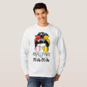 ボールパークマママベースボールソフトボール母の日ママM Tシャツ (正面フル)