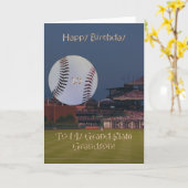 ボールパーク10誕生日孫カード カード (黄色い花)