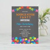 ボールピットバースデーバウンスハウスパーティー 招待状 (スタンド正面)