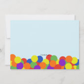 ボールピットパーティの招待状 招待状 (裏面)