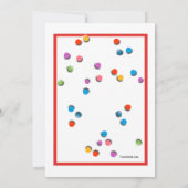 ボールプールパーティーの招待状 招待状 (裏面)