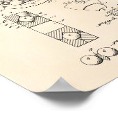 ボールベアリング1933特許技術古ピーパー ポスター (角)