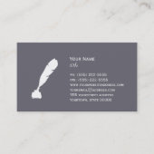 ボールペン及びインクボトル名刺 名刺 (正面)