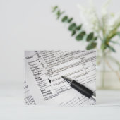 ボールペン用税金型枠 ポストカード (スタンド正面)