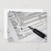 ボールペン用税金型枠 ポストカード (正面/裏面)