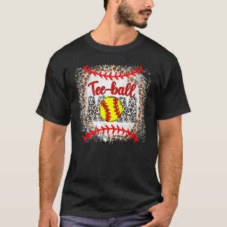 ボールママ母の日ティーボールママ豹のスポーツ Tシャツ