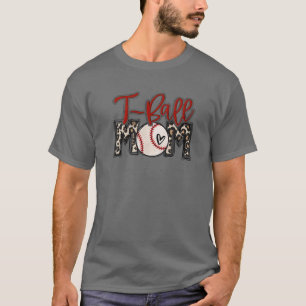 ボールマム レオパード ティーボールマム 面白い ボールマム 母 Tシャツ