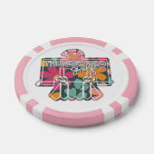 ボールマーカー - ピンク フローラル ポーカーチップ (シングル)