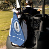 ボールユーモアのゴルファーのスポーツパンモノグラムブルーブラック ゴルフタオル