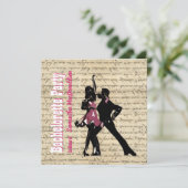 ボールルームダンスのバチェロレッテパーティー 招待状 (スタンド正面)