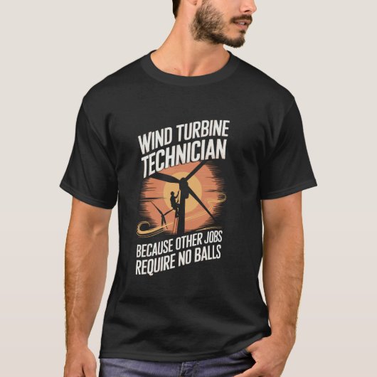 ボールレス風車 風力エネルギー技術 風力タービン ティーイー Tシャツ (正面)