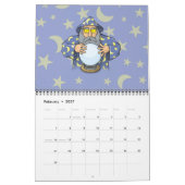 ボール付きウィザード カレンダー (2月 2027)