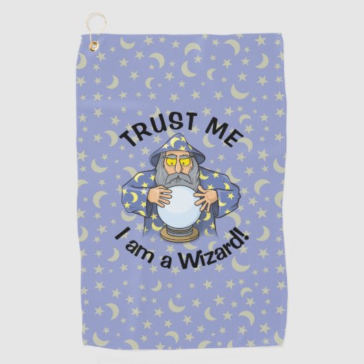 ボール付きウィザード ゴルフタオル (正面)