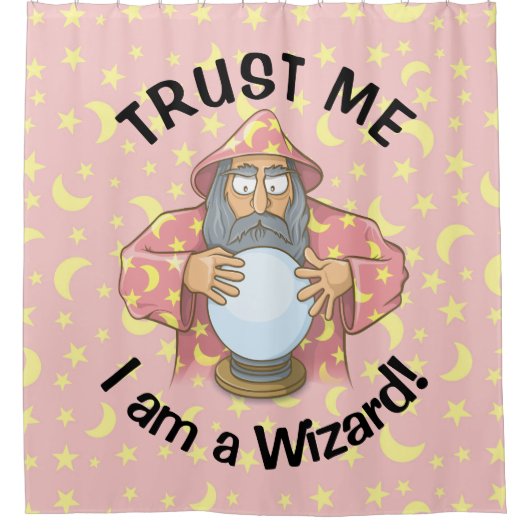 ボール付きウィザード シャワーカーテン (正面)