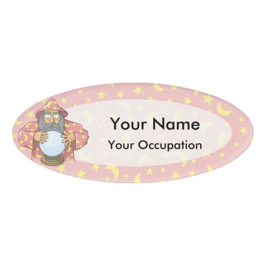 ボール付きウィザード 名札 (正面)