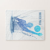 ボール付きウォーターポロヴィンテージスポーツアスリート ジグソーパズル (横)