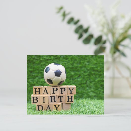 ボール付きサッカー誕生日およびハッピーバースデー (スタンド正面)