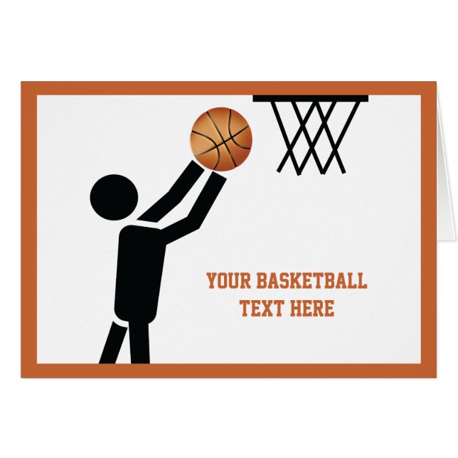 ボール付きバスケットボールカスタム選手 (正面横)