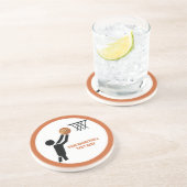 ボール付きバスケットボールカスタム選手 コースター (側面)