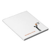 ボール付きバスケットボールカスタム選手 ノートパッド (アングル)