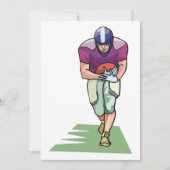 ボール付きフットボール招待状 招待状 (正面)