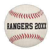 ボール付き野球コーチ文字 野球ボール (裏面)