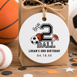 ボール好きに生まれて スポーツテーマ 2歳の誕生日パーティー フェイバータグ