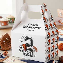 ボール好きに生まれて スポーツテーマ 2歳の誕生日パーティー フェイバーボックス