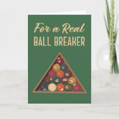 ボール実在バープールおもしろいビリヤード カード (正面)