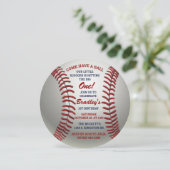 ボール来野球をどんな年齢の誕生日でも持つ 招待状 (スタンド正面)