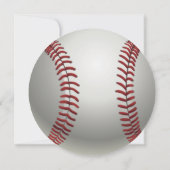 ボール来野球をどんな年齢の誕生日でも持つ 招待状 (裏面)