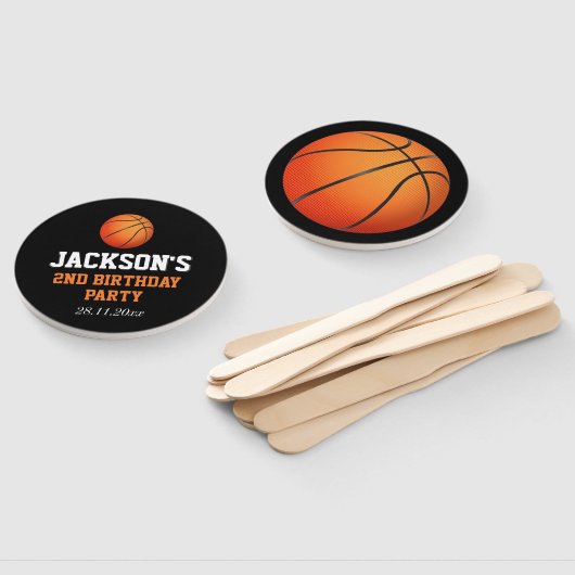 ボール生まれバスケットボールをテーマにした子供の誕生日 ハンドファン