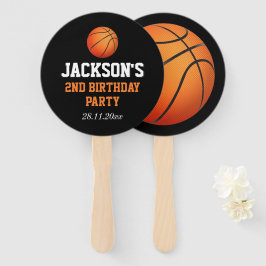 ボール生まれバスケットボールをテーマにした子供の誕生日 ハンドファン