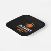 ボール生まれバスケットボールをテーマにした誕生日 ペーパープレート (傾斜あり)