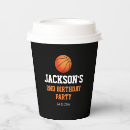 ボール生まれバスケットボールをテーマにした誕生日 紙コップ