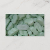 ボール紙およびパッキングピーナツ 名刺 (裏面)