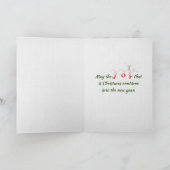 ボール紙にクリスマスポットフレーム カード (内部)