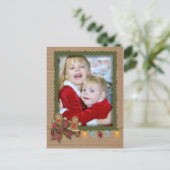 ボール紙のクリスマスの写真フレーム シーズンポストカード (スタンド正面)