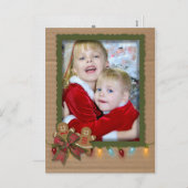 ボール紙のクリスマスの写真フレーム シーズンポストカード (正面/裏面)