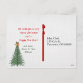 ボール紙のクリスマスの写真フレーム シーズンポストカード (裏面)